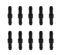 ECSiNG 10 connettori per tubo flessibile per lavavetri, 2 modi I, tipo I, kit di ricambio per tubi fluidi, adatti per la maggior parte delle auto, colore nero
