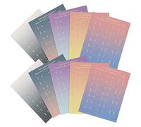 ECSiNG 10 fogli adesivi mensili per indici colorati mensili separatori tabs scuola studio planner adesivi per ufficio studio pianificatori organizzazioni