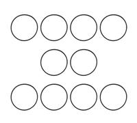 ECSiNG 10 guarnizioni per vaschetta del galleggiante del carburatore, O-Ring, diametro interno 43 mm, diametro esterno 46,2 mm, in gomma, compatibile con Briggs & Stratton 693981 280492