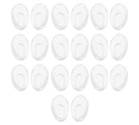 ECSiNG 10 Paia Di Cuscinetti Nasali Per Occhiali Cuscinetti Nasali Di Ricambio In Silicone Per Occhiali Compatibile Con Silhouette Occhiali Senza Montatura