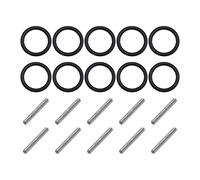 ECSiNG 10 paia di O-Ring di ricambio e pin 3 mm Impact Ring e pin 3 x 25 mm Socket Pins per 1/2 '' 20-22 mm Impact Socket ponteggi Impact Wrench Needle Roller Bearing