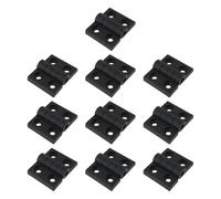 ECSiNG 10 Pezzi Di Cerniera In Plastica Di Nylon 57x46x8mm Per Cassette Degli Attrezzi Per Camper E Roulotte Nere