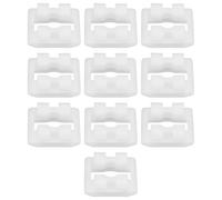 ECSiNG 10 pezzi di ricambio bianco per paraurti posteriore DYF500010 DYR500010 compatibile con Land Rover LR2 LR3 LR4 Sport 2005-2009