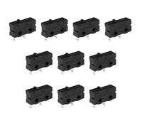 ECSiNG 10 Pezzi KW11-3Z-A Microinterruttore A 2 Pin Senza Leva 10T85 SPDT 5A 125 250VAC Per Cablaggio Elettrico Automobilistico Ed Elettronico