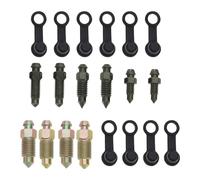 ECSiNG 10 Pezzi Vite Di Spurgo Bullone Cavo M6x1mm M7x1mm M8x1.25mm M10x1mm M10x1.25mm Con Tappo In Gomma Per Sostituzione Vite Di Scarico Pompa Freno Moto