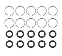 ECSiNG 10 Set Anelli Di Ritegno Per Avvitatore A Percussione Anello Per Chiave Anello Di Ricambio Morsetto Con O-Ring Compatibile Con Avvitatore A Impatto Da 3/8 Di Pollice