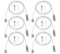 ECSiNG 10 Set Kit di Sospensione per Illuminazione Kit di Cavi per Appendere al Soffitto Cavo per Lampada A Sospensione Cavo per Lampadari per Carichi Pesanti Sospensione A Luce Regolabile