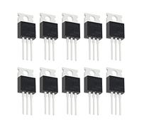 ECSiNG 10 transistor MOSFET a canale N IRF540N, classificato ESD, TO-220, 33 A, 100 V, 3 pin, internazionale, per l'industria domestica e il fai da te