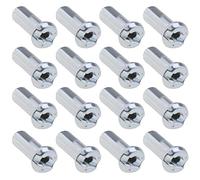 ECSiNG 100 Pezzi Capezzoli Per Raggi Per Bicicletta Per Raggi Da 14G / 2mm Di Diametro Per Bici Da Strada Di Montagna In Acciaio Argento 12mm Accessori Di Ricambio Per Ciclismo Lunghi
