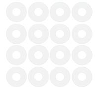 ECSiNG 100 pezzi dischi piatti in nylon M5 rondelle in nylon trasparente per tubo dell'acqua e valvole 5,3 mm diametro interno 12 mm diametro esterno 0,5 mm spessore