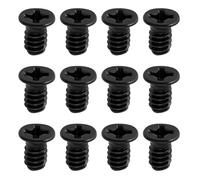 ECSiNG 100 Pezzi Vite A Testa Svasata Nera Testa Piatta Phillips 3,5x6mm Adatta per unità Disco Rigido PC da 3,5 Pollici (UNC 6-32)
