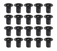 ECSiNG 100PCS Cappuccio Paraurti Parafango Liner Clip 90189-06065 Trim Pannello Clip Porta Trim Clip Copertura Motore di Fissaggio Splash Shield Fermo Rivetto Clip Nylon Nero