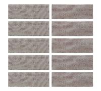 ECSiNG 10Pcs Fogli Abrasivi In Rete 70x198 Mm Cuscinetti Per Levigatrice Con Gancio E Anello Grana 80/120 Carta Vetrata Per Lucidatura Molatura Per Levigatrice Orbitale Blocco Abrasivo Manuale