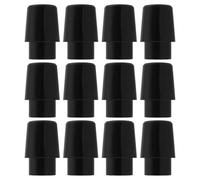 ECSiNG 12 puntali da golf in gomma per asta di ferro, 0,9 cm, compatibili con PXG 0211 0311 GEN2 GEN3 GEN4 GEN5 9,4 x 14/7 x 14 mm, nero