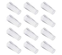 ECSiNG 12PCS Pull Cord Nappa Tranparent Plastica Coulisse Manopole Riparazione Tirare Estremità per Persiane Tirare Cordoni Romani Tonalità Tenda Decorazione