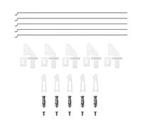 ECSiNG 15 Pezzi Kit Clacson Di Controllo Per Aereo Ad Ala Fissa Asta Di Comando Da 1,2 x 200 mm Aste Di Comando Da 1,3 Mm Accessori Per Clacson Di Controllo Per Aeromodelli RC Elicotteri RC