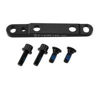 ECSiNG 1PC Biciclette Flat Mount Disco Freno Adattatore Anteriore Ultralight Piatto Pinza Freno A Disco Adattatore di Montaggio per Bici Da Strada Ciclismo F140/F160 Accessorio Bici Nero