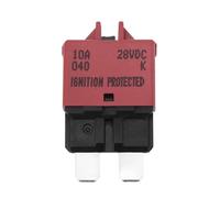 ECSiNG 1PC Fusibile Adatto All'interruttore A Lama 10A Fusibile Ripristinabile Interruttore Fusibile A Ripristino Manuale Per Automobili Auto Camion Veicoli Barche