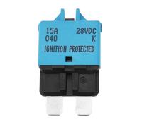 ECSiNG 1PC Fusibile Adatto All'interruttore A Lama 15A Fusibile Ripristinabile Interruttore Fusibile A Ripristino Manuale Per Automobili Auto Camion Veicoli Barche