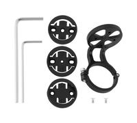 ECSiNG 1PC Supporto Per Computer Da Manubrio Per Bici Per Manubri Da 31,8 Mm Compatibile Con Garmin Edge Compatibile Con Wahoo Elemnt 52,6x31,8x37,9 Mm Nero