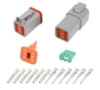 ECSiNG 1Set Kit Connettore Elettrico Impermeabile A 6 Pin DT04-6P DT06-6S Compatibile Con Deutsch Compatibile Con DT Serie 6P Spina Sigillata Per Autoveicoli