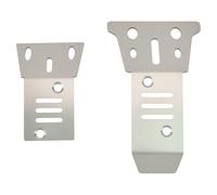 ECSiNG 1Set RC Car Chassis Armor Guard Plate Upgrade Parts Piastra di protezione anteriore e posteriore compatibile con Arrma 1/14 Mojave GROM RC Car