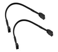 ECSiNG 2 adattatori per ventola ARGB standard ARGB a 3 pin da 5 V a RGB a 4 pin, cavo da 16,5 cm compatibile con ventola NZXT AER RGB e 2 ventole RGB compatibili con NZXT F120 RGB CORE Fan