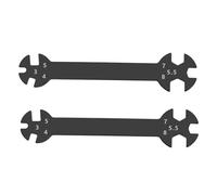 ECSiNG 2 chiavi 6 in 1 RC chiave multifunzione di piccole dimensioni portatile buona lavorazione ad alta durezza adatta per dadi M3 M4 M5 M5.5 M7 M8