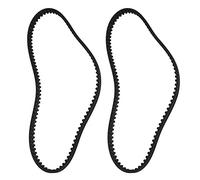 ECSiNG 2 cinghie per tosaerba HTD800-8M-12 compatibili con Stiga Park 95 Combi Deck 9585-0164-01 in gomma nera con fibbia chiusa