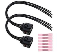 ECSiNG 2 connettori per cablaggio fanale posteriore per auto, 6 pin, connettore femmina da 30 cm, con tubo da 6 x 0,50 mm²-1,50 mm² 1J0973733 compatibile con Audi TT Mk 2 2006-2012