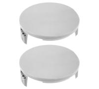 ECSiNG 2 coperture per bobine per decespugliatore compatibile con LUX E-RT 550/27 B Tagliaerba 78,9 x 31,6 mm Tappo per decespugliatore per erba Copertura per testa grigio