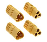 ECSiNG 2 Paia MT60 3 Poli 3.5mm Spina Motore Maschio e Femmina Connettore Set Placcato Oro per RC ESC a Motore per Multicopter Quadcopter Aeroplano