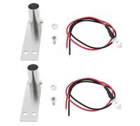 ECSiNG 2 Pezzi 1/10 RC Car Simulazione Tubo Di Scarico Per 1/10 Scala Drift Car 49,4x13,8x18,4mm RC Simulazione Tubo Di Coda Con LED Luce Filo Bulloni Viti Foro Singolo