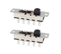 ECSiNG 2 Pezzi 10 Pin 4 Posizioni Interruttore Scorrevole 0499000070 SS-24N01 3A 250VAC 6A 125VAC Compatibile Con Caricabatteria Schumacher