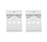 ECSiNG 2 Pezzi 35 Mm Clip Di Montaggio Su Guida DIN In Lega Di Alluminio Per Installazione Su Circuito Stampato Argento