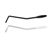 ECSiNG 2 Pezzi 5,0mm Filettato Tremolo Braccio Chitarra Tremolo Leva Whammy Bar In Lega Di Zinco Chitarra Vibrato Braccio Per Chitarre Elettriche ST (nero E Argento)
