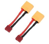 ECSiNG 2 Pezzi Adattatore Batteria Compatibile con XT90 Maschio a Compatibile con Deans T Femmina Cavo 50 mm 14AWG compatibile con Modelli RC