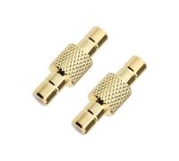 ECSiNG 2 Pezzi Adattatore Connettore SMB Maschio a Maschio SMB Dritto RF 50 Ohm Convertitore Connettore SMB Maschio a Maschio per Antenne TV Dispositivi LAN Wireless Cavo Coassiale Radio Wi-Fi