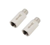 ECSiNG 2 Pezzi BSP Maschio A Femmina Filettatura Controllo 1/4 Pollice Filettatura Esterna Valvola Di Isolamento Pneumatico In Ottone Per Aria Acqua Olio E Gas 40 Mm