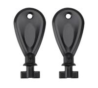 ECSiNG 2 pezzi di carta igienica dispenser di carta igienica chiave di ricambio porta asciugamani di carta chiave di ricambio per casa ufficio pubblico 53 x 24 x 15 mm nero