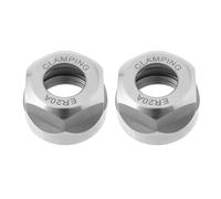 ECSiNG 2 Pezzi ER20 ER20A Dado di Tenuta Pinza per Cuscinetto a Sfere M25X1.5 Dado di Fissaggio Pinza Portautensili di Precisione per Lavorazione CNC Dado Portautensili ER20