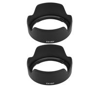ECSiNG 2 Pezzi EW-60F Paraluce Compatibile Con EF-M18-150mm F3.5-6.3 IS STM Lente Applicabile A Tappo Obiettivo ?55mm 75,1x31,4mm Nero