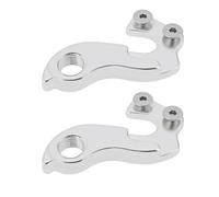 ECSiNG 2 Pezzi Gancio Deragliatore Posteriore Bici In Lega Di Alluminio Gancio Posteriore Compatibile Con HTX 29-2015 Compatibile Con Kato HT 2015-2016 Compatibile Con Lanao HT 2015-2016 Argento