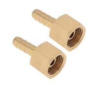 ECSiNG 2 Pezzi In Ottone Come Connettore Per Tubo Flessibile Da 3/8 BSP A 1/4 RH Dado A Coda Per Regolatore Di Saldatura Misuratore Regolatore Di Gas Propano