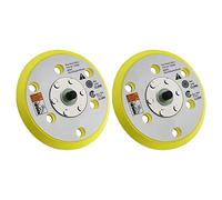 ECSiNG 2 Pezzi Platorelli Per Levigatrice Con Gancio E Anello 6 Fori 5 Pollici Diametro 125mm Filettatura 5/16" Per Spugne Per Lucidatura Cofani Dischi Abrasivi