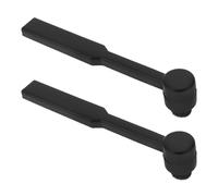 ECSiNG 2 Pezzi Spazzola Di Pulizia 59x13mm Per Giradischi Ago Giradischi Spazzola Di Pulizia Stilo Nero