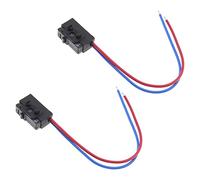 ECSiNG 2 pz Auto Destra Serratura Micro Interruttore 3BD998786 Serratura Della Porta Micro Interruttore Filo Spina Compatibile con VW