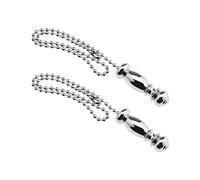 ECSiNG 2 pz Catena di Tirare Cavo di Tirare Peso Maniglia Catena Estensione Perline 33,5 centimetri Pull Chain Lega di Zinco per Bagno WC Luce/Soffitto Ventilatore