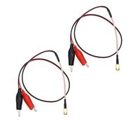 ECSiNG 2 pz Cavo di prova con clip a coccodrillo SMA maschio a linea di test con clip a coccodrillo Linea di collegamento cavo RF Cavo RG316 per lavori di test elettrici di laboratorio