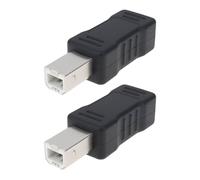 ECSiNG 2 pz USB B 2.0 maschio a mini USB femmina adattatore di estensione adatto per stampanti scanner interfaccia audio registrazione